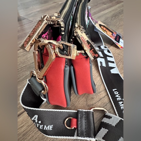 Nicole Lee Dream of All Colors Versatile 2-in-1 Crossbody Vegan Leather Purse - Picture 8 of 13